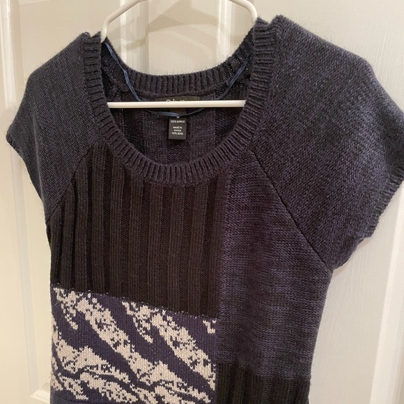 Style & Co. Sweater Dress, Black, Navy, Gray, Cap Sleeves, Soft, EUC - Picture 2 of 8